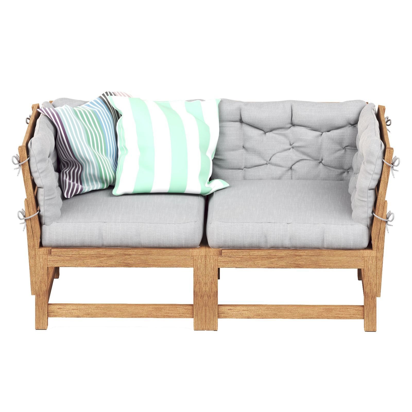 NAMMARO Modular 2-seater sofa with cushions IKEA 3D model_1