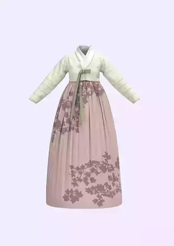 Hanbok-Hanfu high-poly