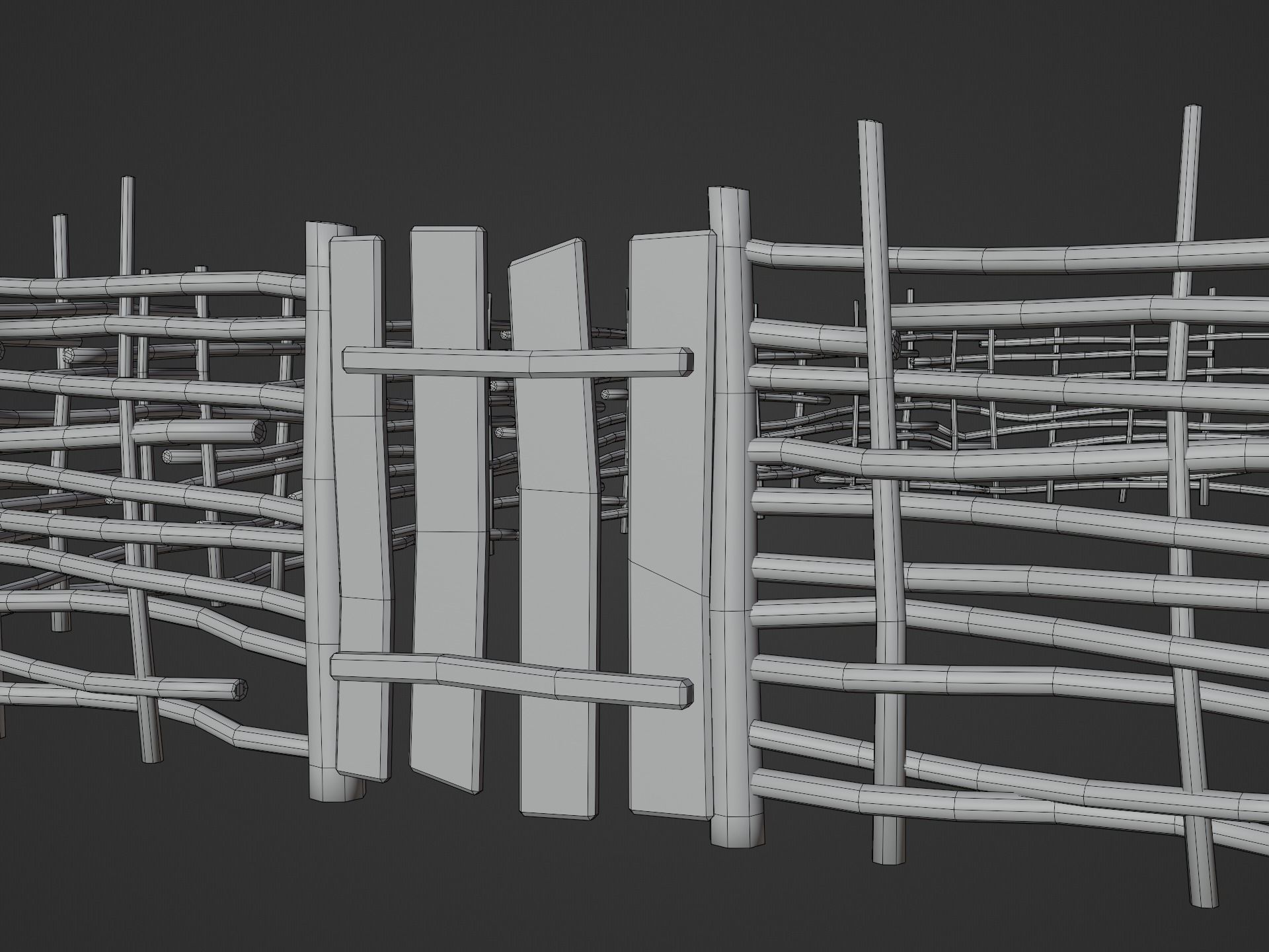 Chicken Coop Low-poly 3D model_13