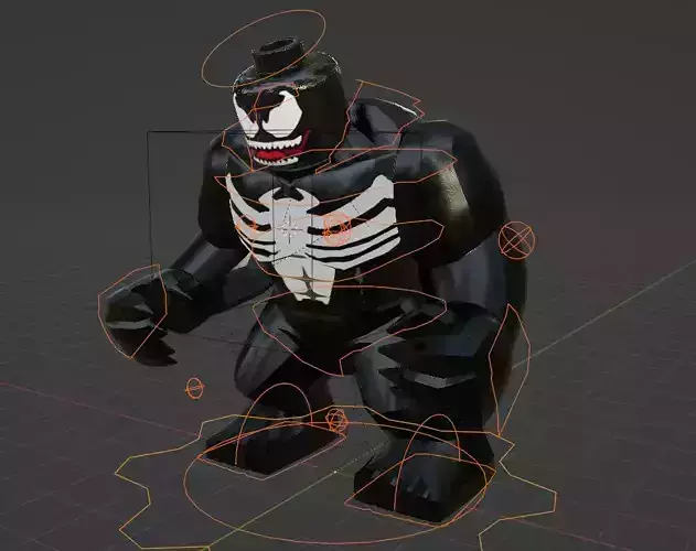 Lego Venom Low-poly 3D model