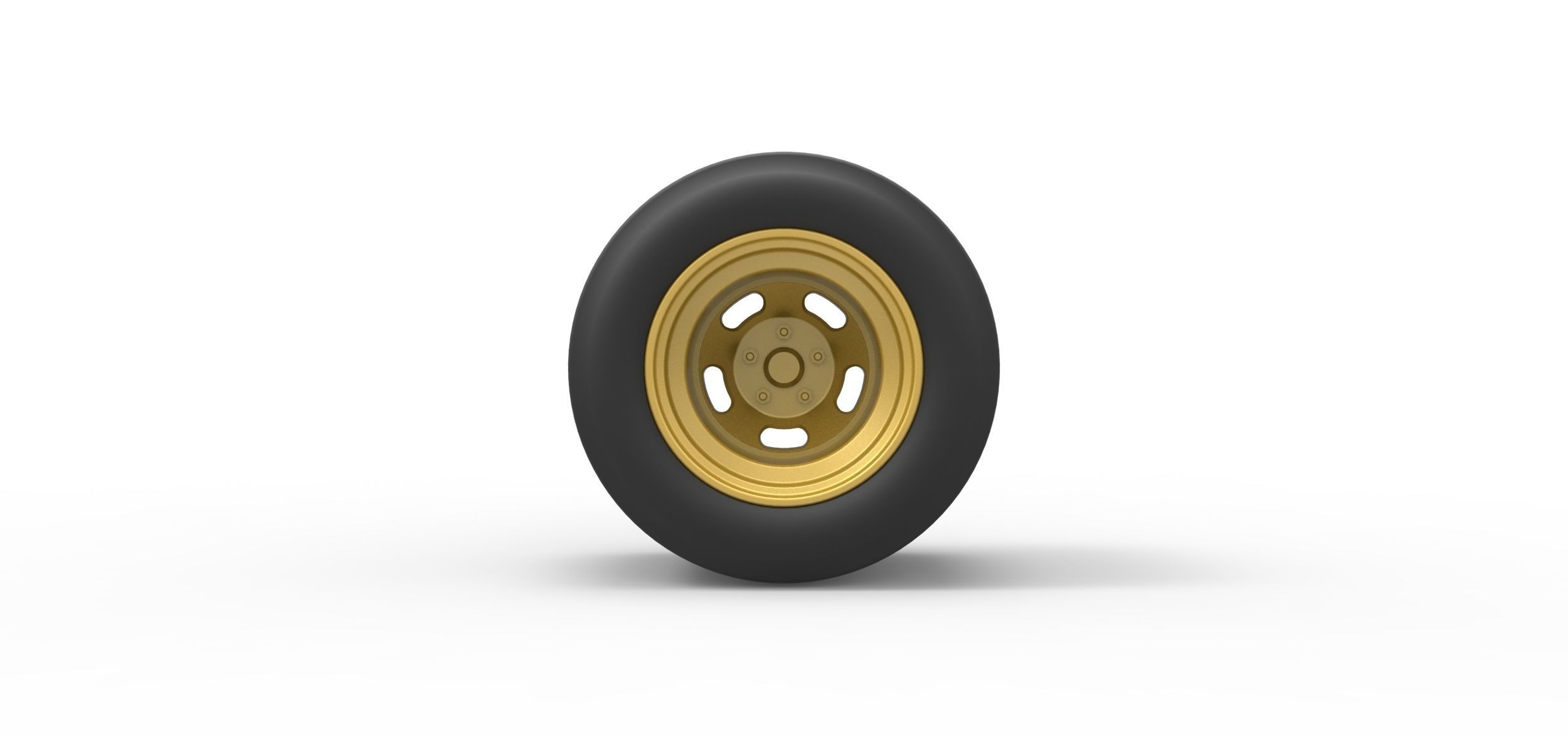 Wheel from Asphalt Modified stock car Version 2 Scale 1 to 25 3D print model_4