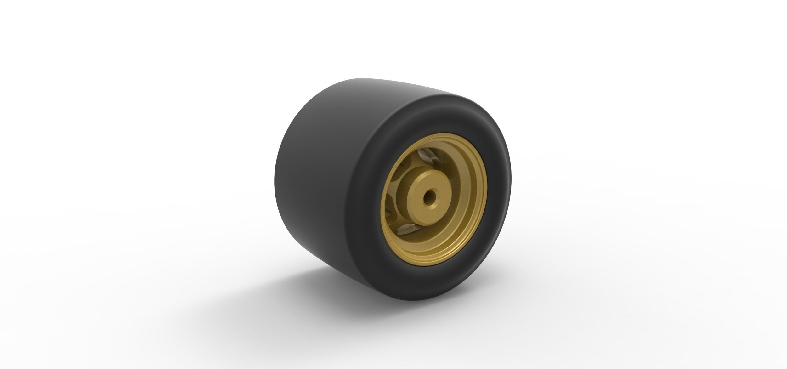 Wheel from Asphalt Modified stock car Version 2 Scale 1 to 25 3D print model_7