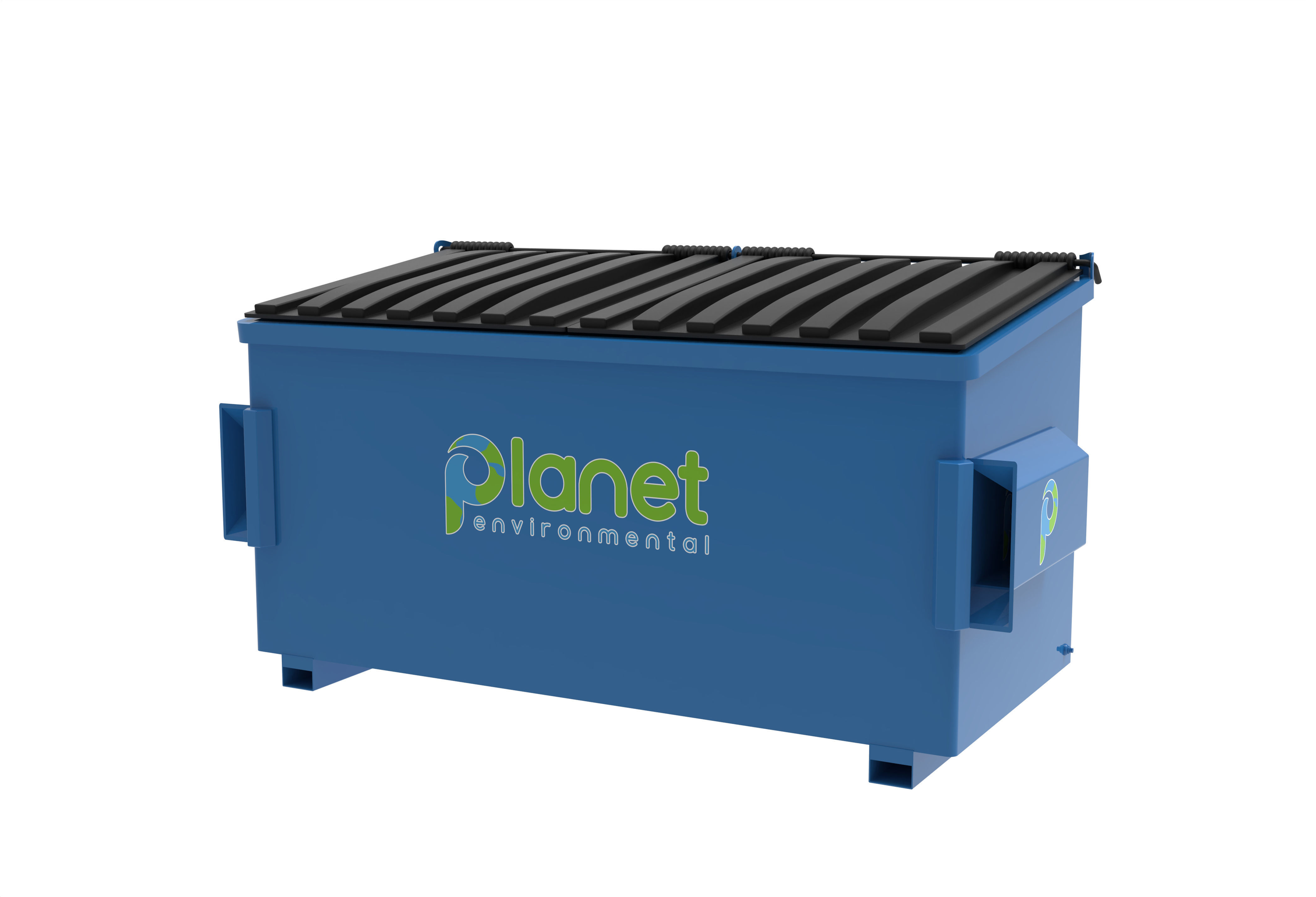 2-yard dumpster  Low-poly 3D model_1