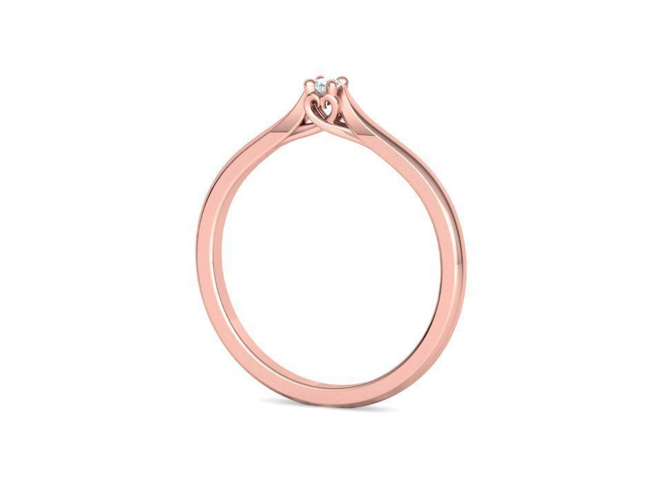 Delicate Solitaire Ring 2mm main stone Trellis Ring 3dmodel 3D print model_19