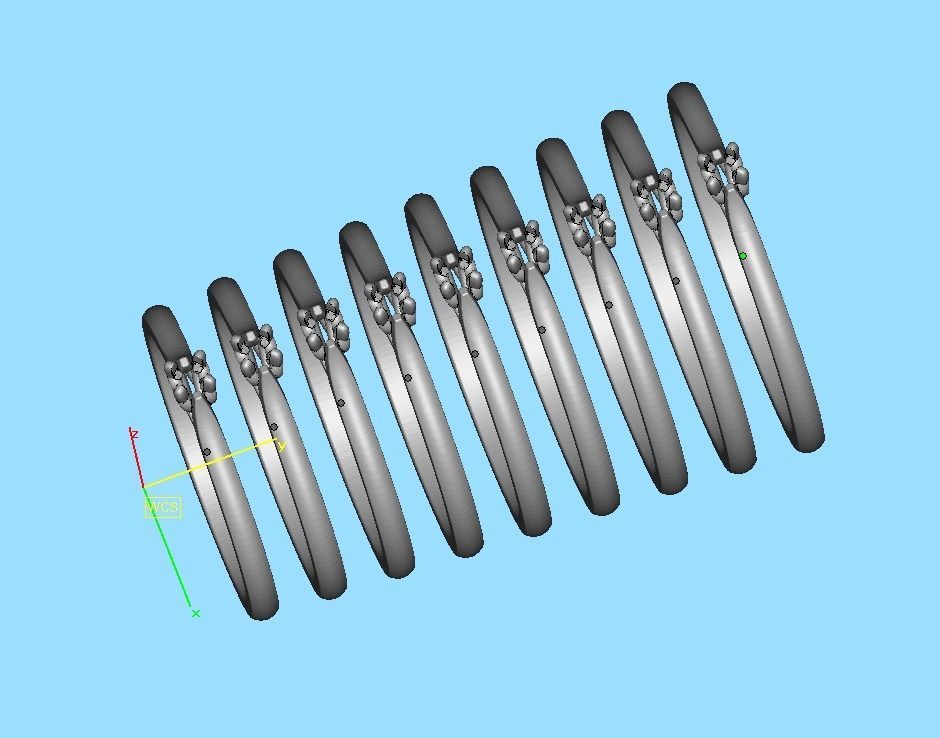 Delicate Solitaire Ring 2mm main stone Trellis Ring 3dmodel 3D print model_12