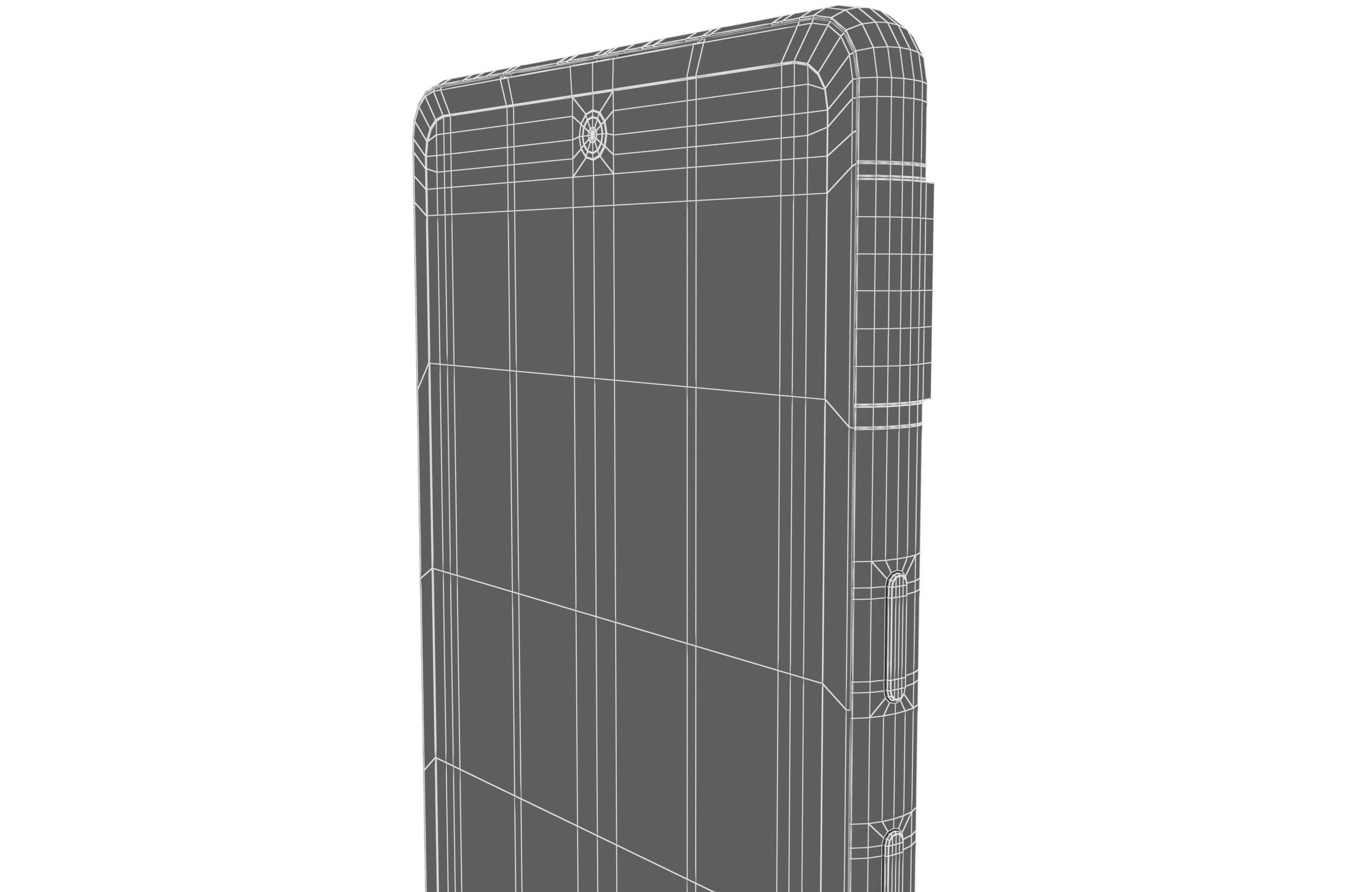 Google Pixel 7A Kinda Coral Low-poly 3D model_22