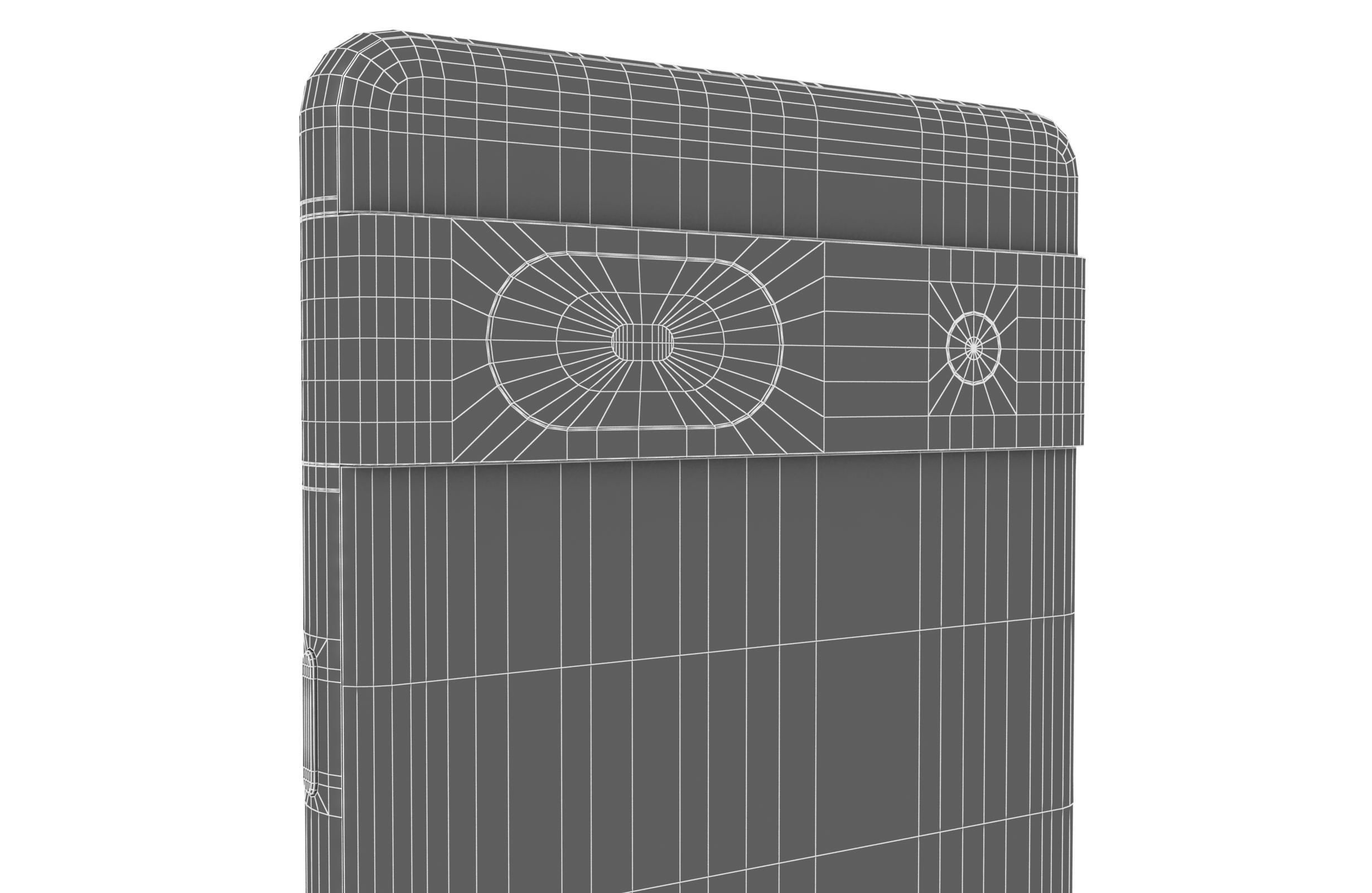 Google Pixel 7A Kinda Coral Low-poly 3D model_20