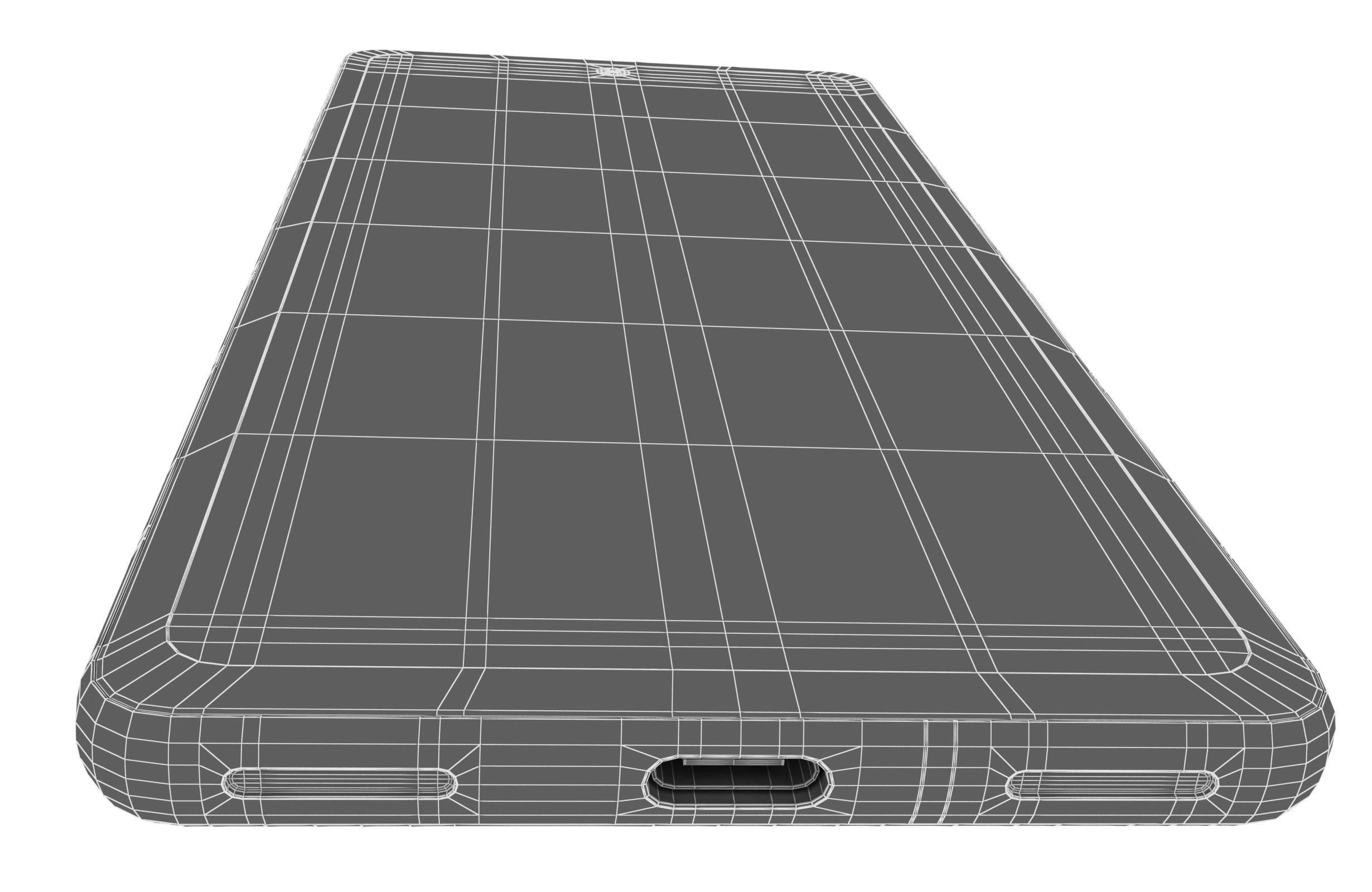 Google Pixel 7A Kinda Coral Low-poly 3D model_19