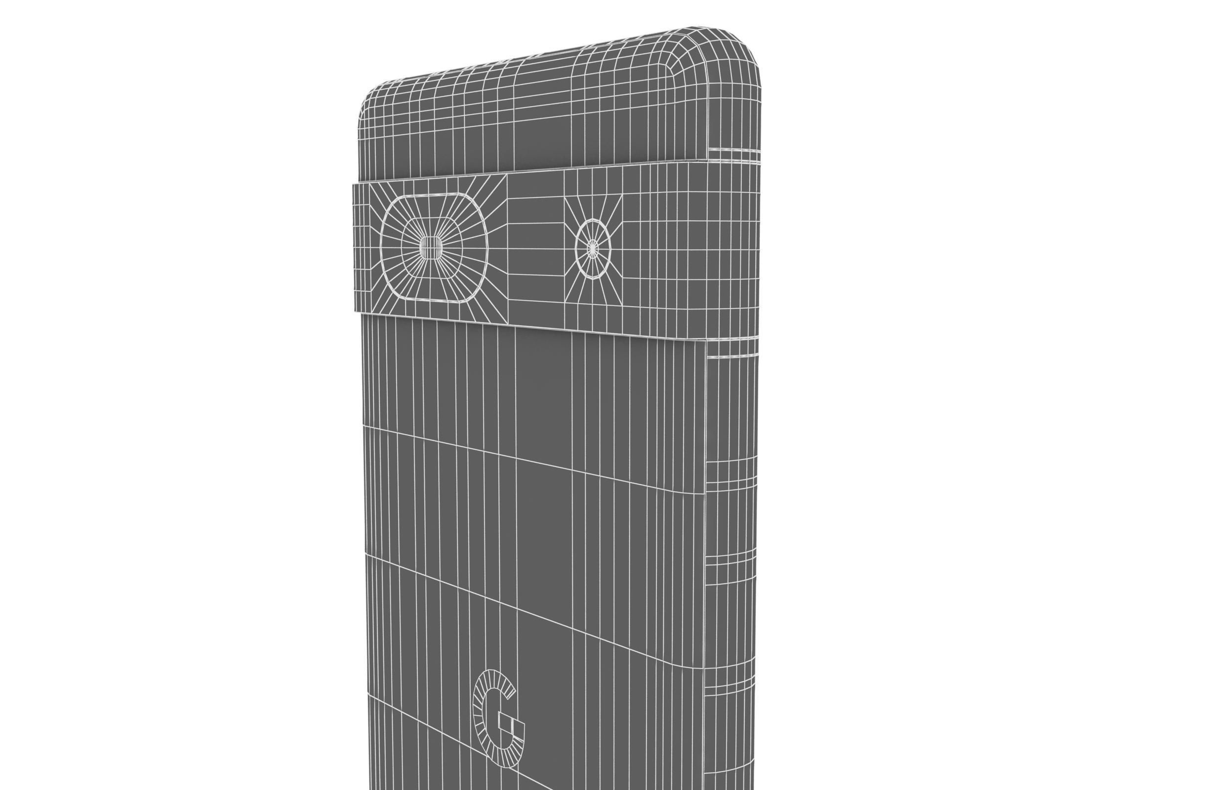 Google Pixel 7A Kinda Coral Low-poly 3D model_23