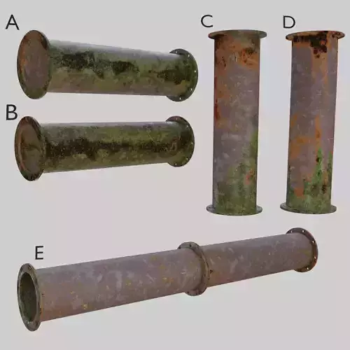 Sewer Pipe with Texture Variants