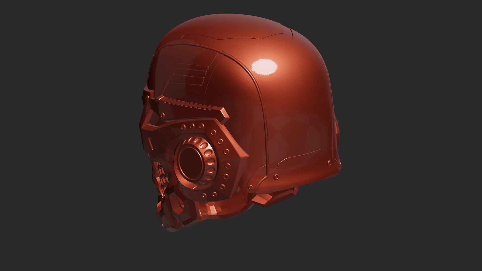 Skull Helmet 3D print model_95