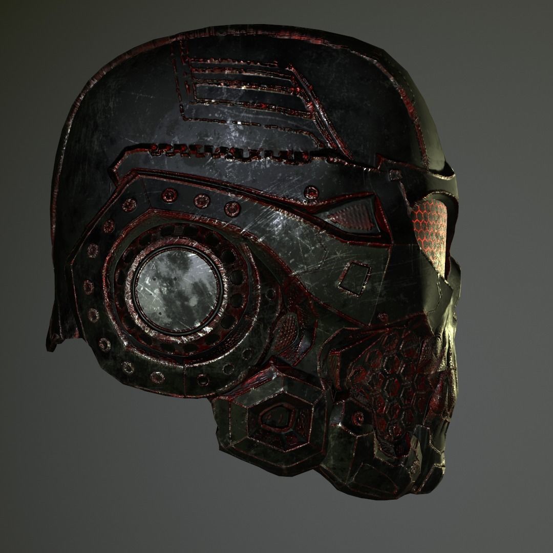 Skull Helmet 3D print model_12