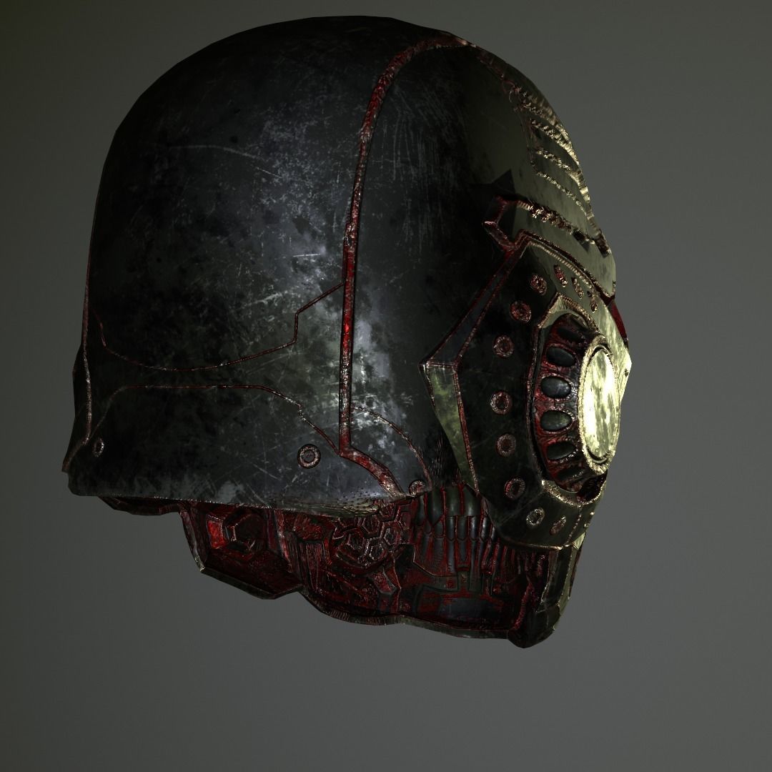 Skull Helmet 3D print model_1