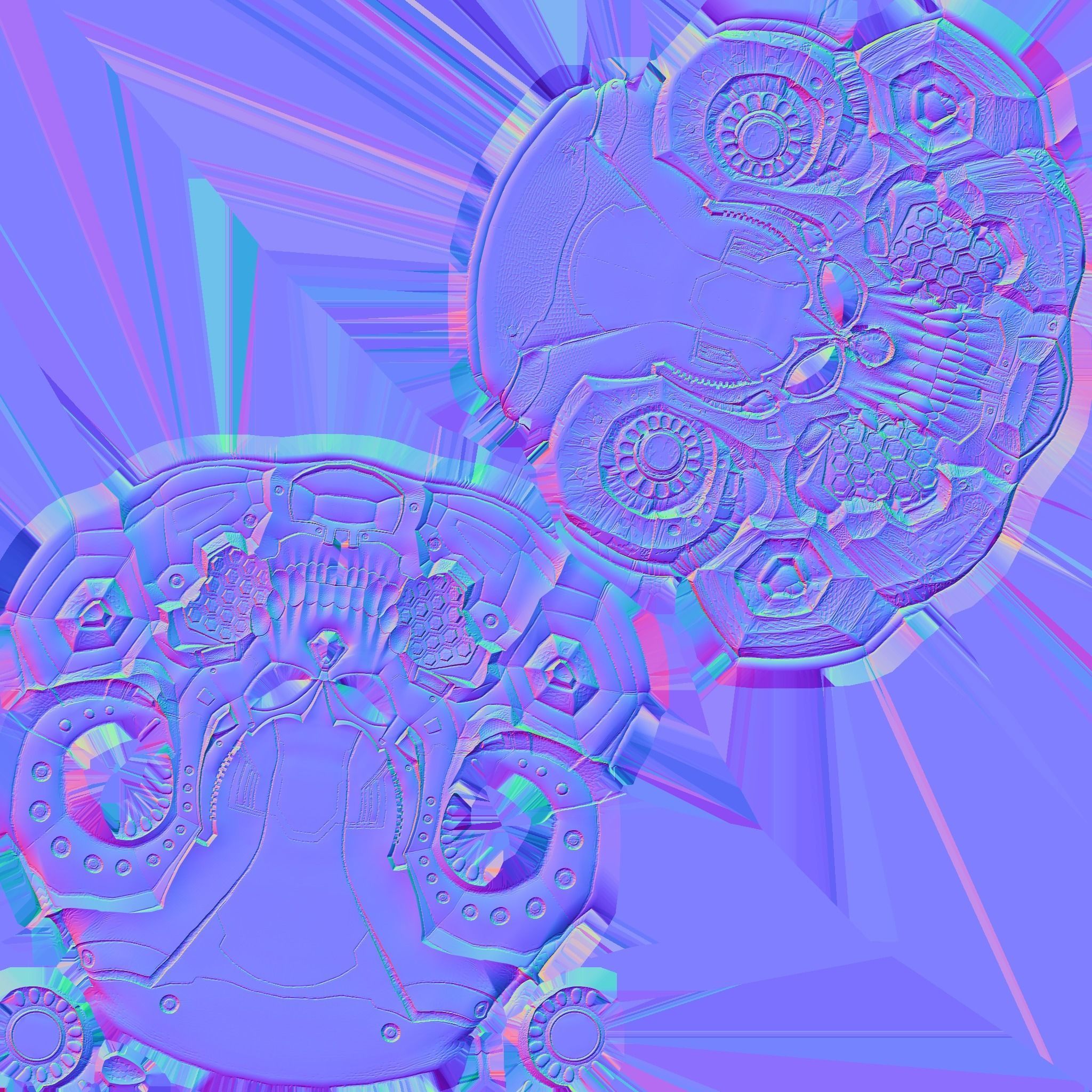 Skull Helmet 3D print model_80