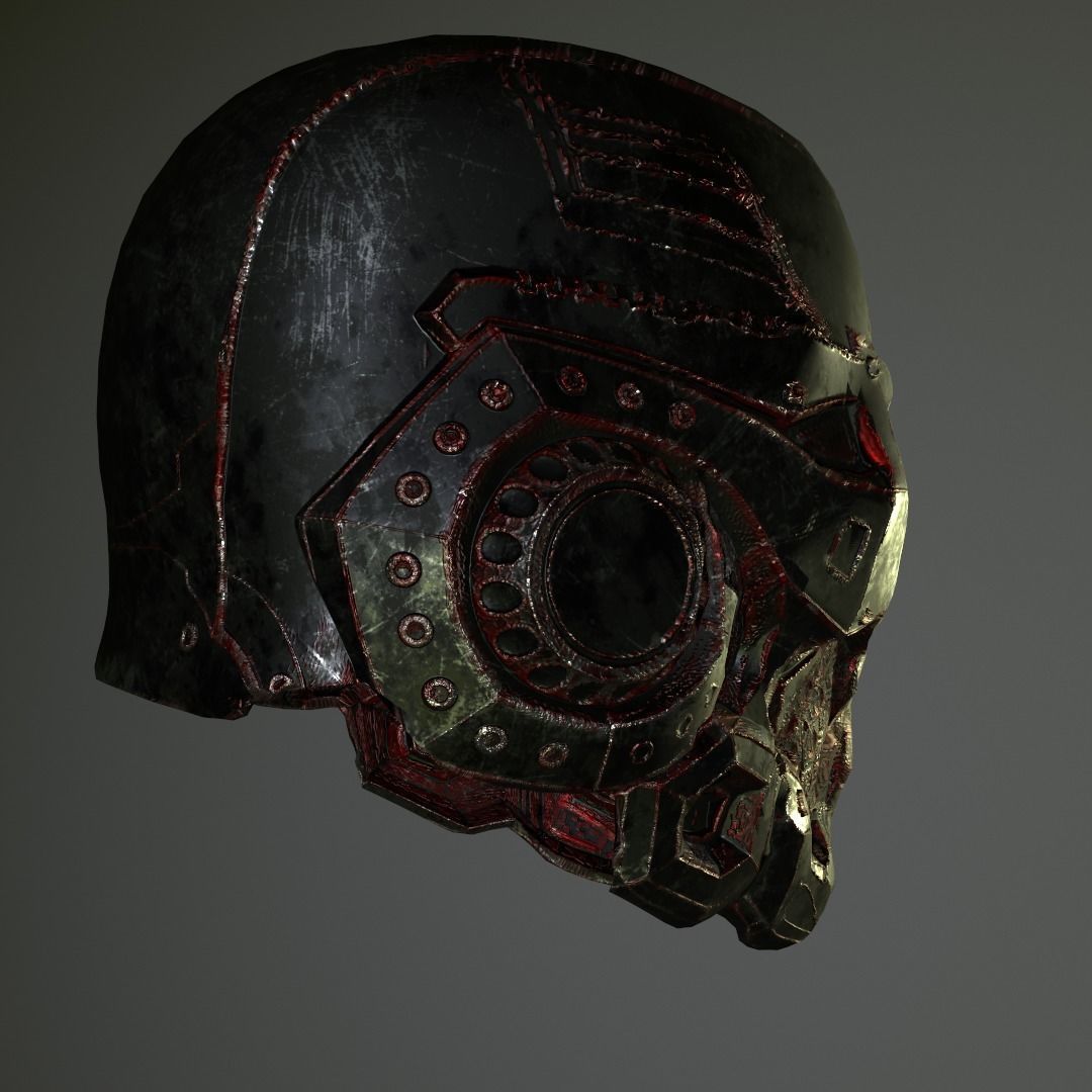 Skull Helmet 3D print model_13