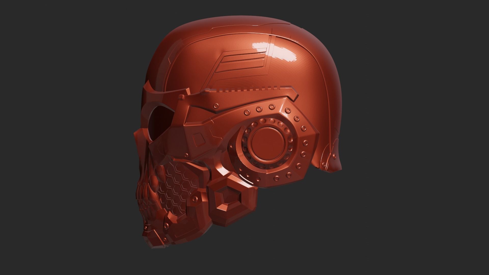 Skull Helmet 3D print model_94