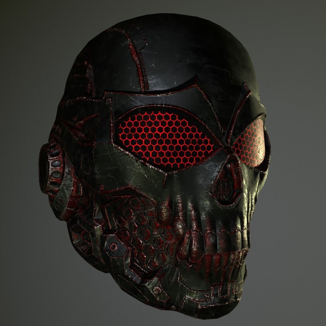 Skull Helmet 3D print model_10
