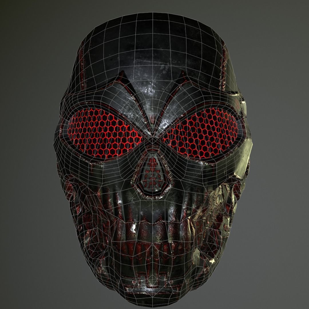 Skull Helmet 3D print model_9