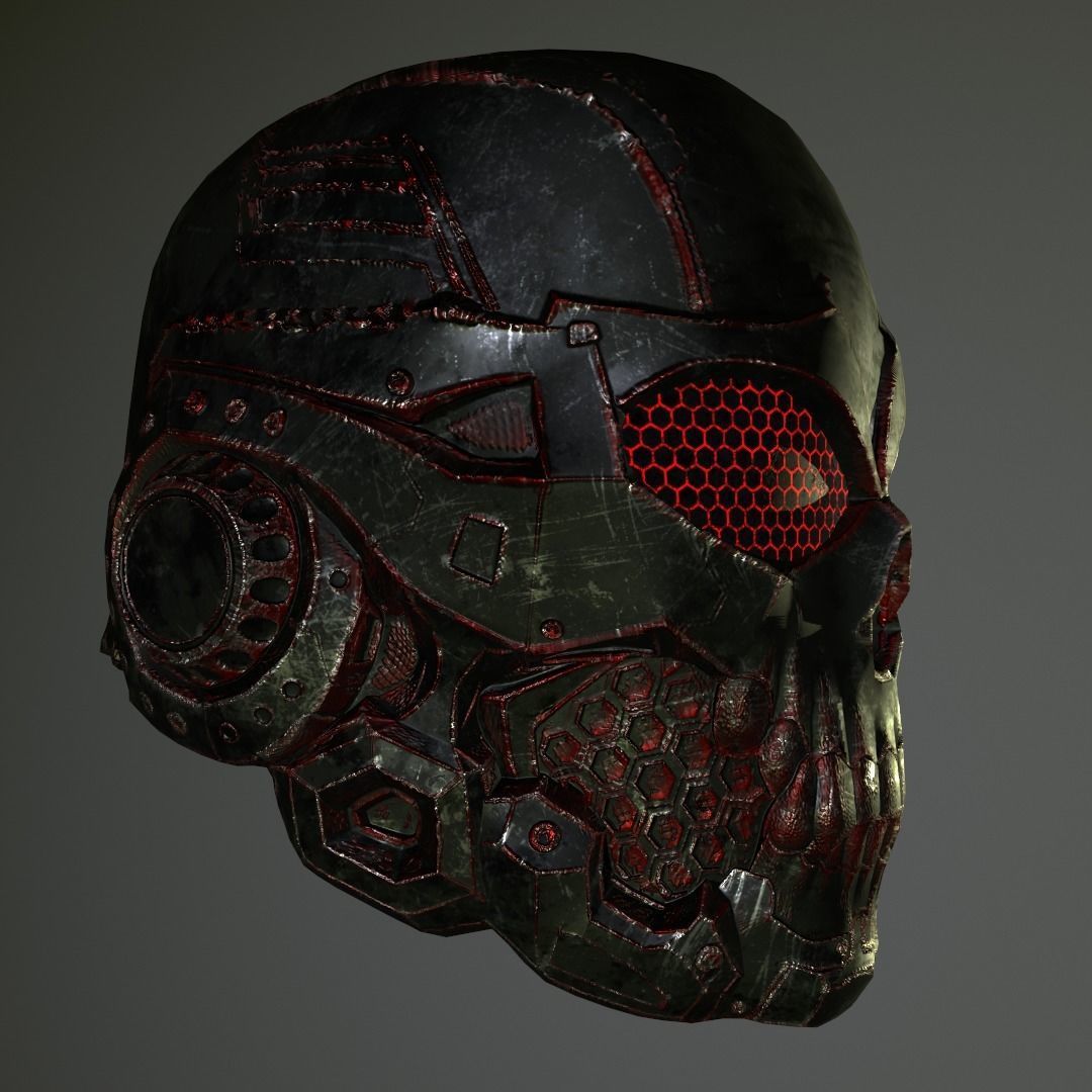 Skull Helmet 3D print model_11