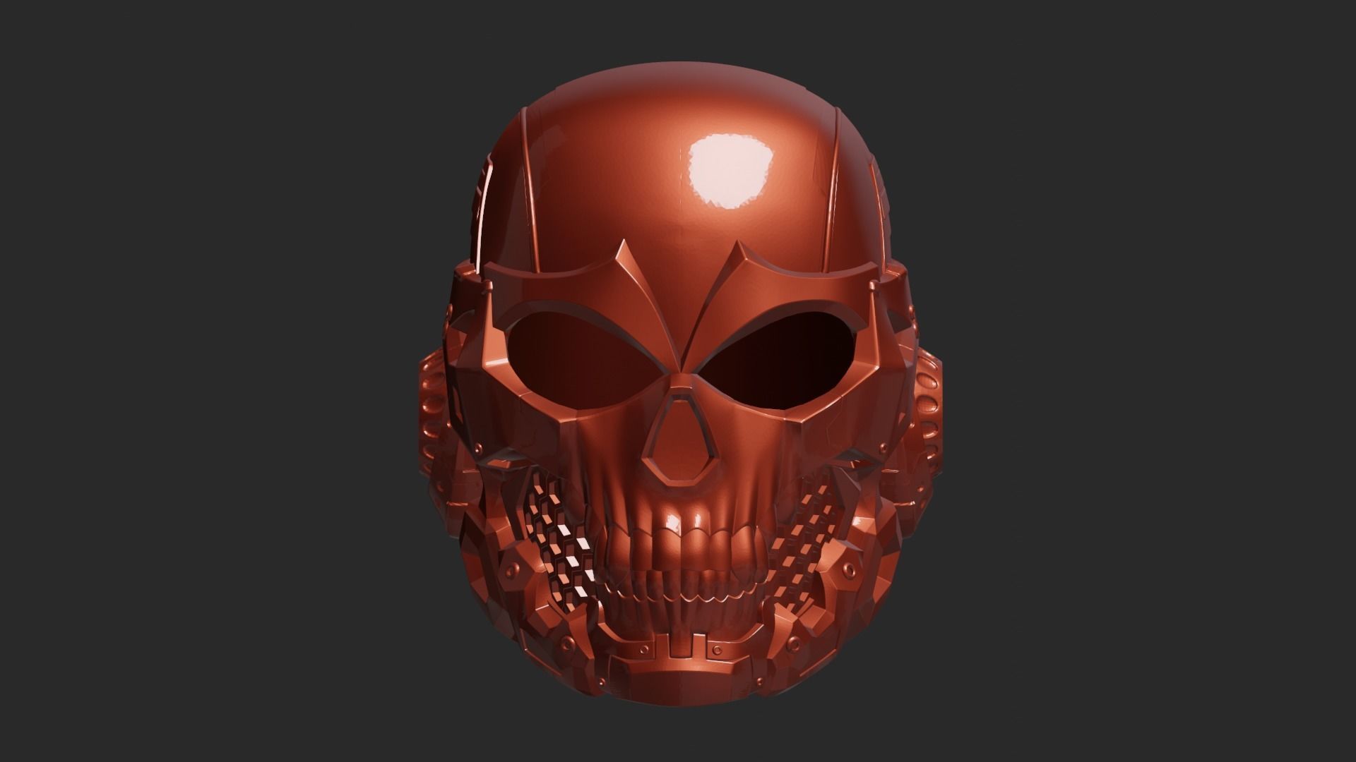 Skull Helmet 3D print model_90