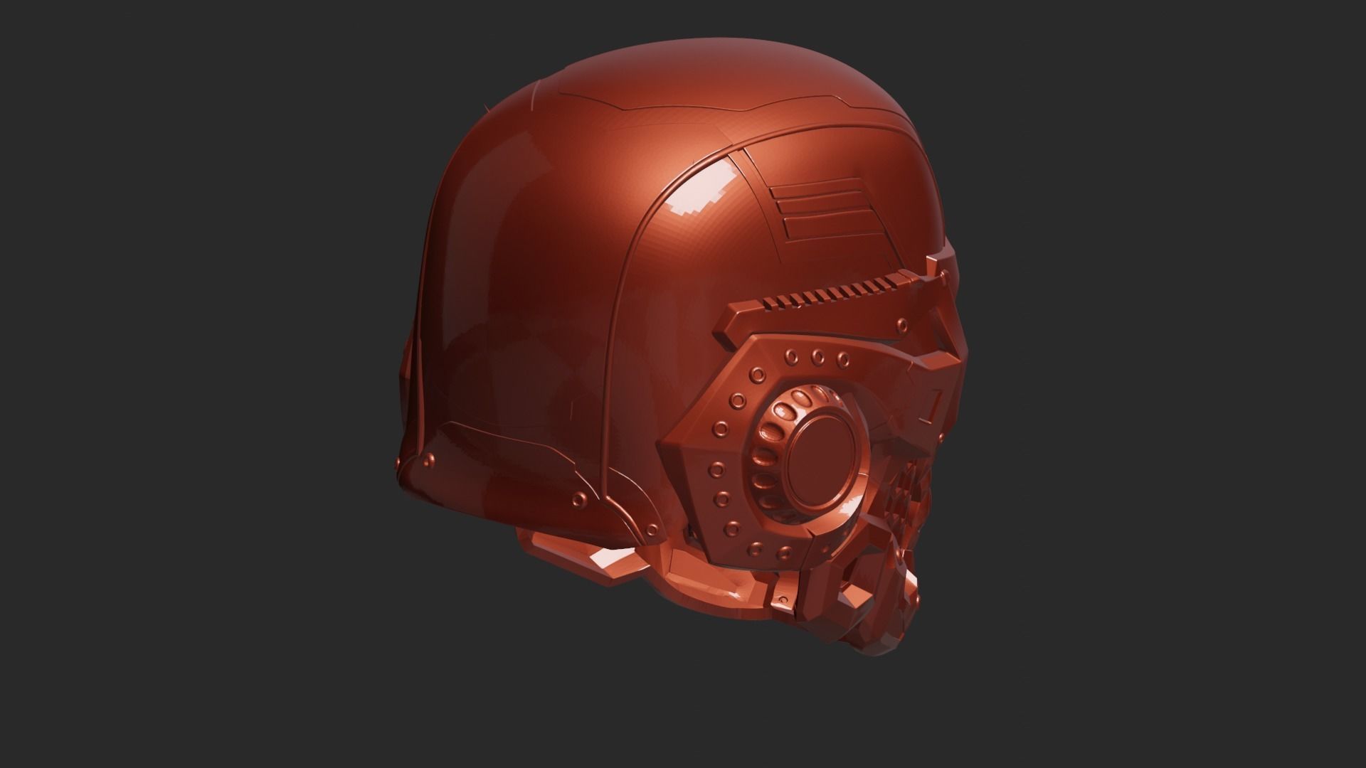 Skull Helmet 3D print model_96