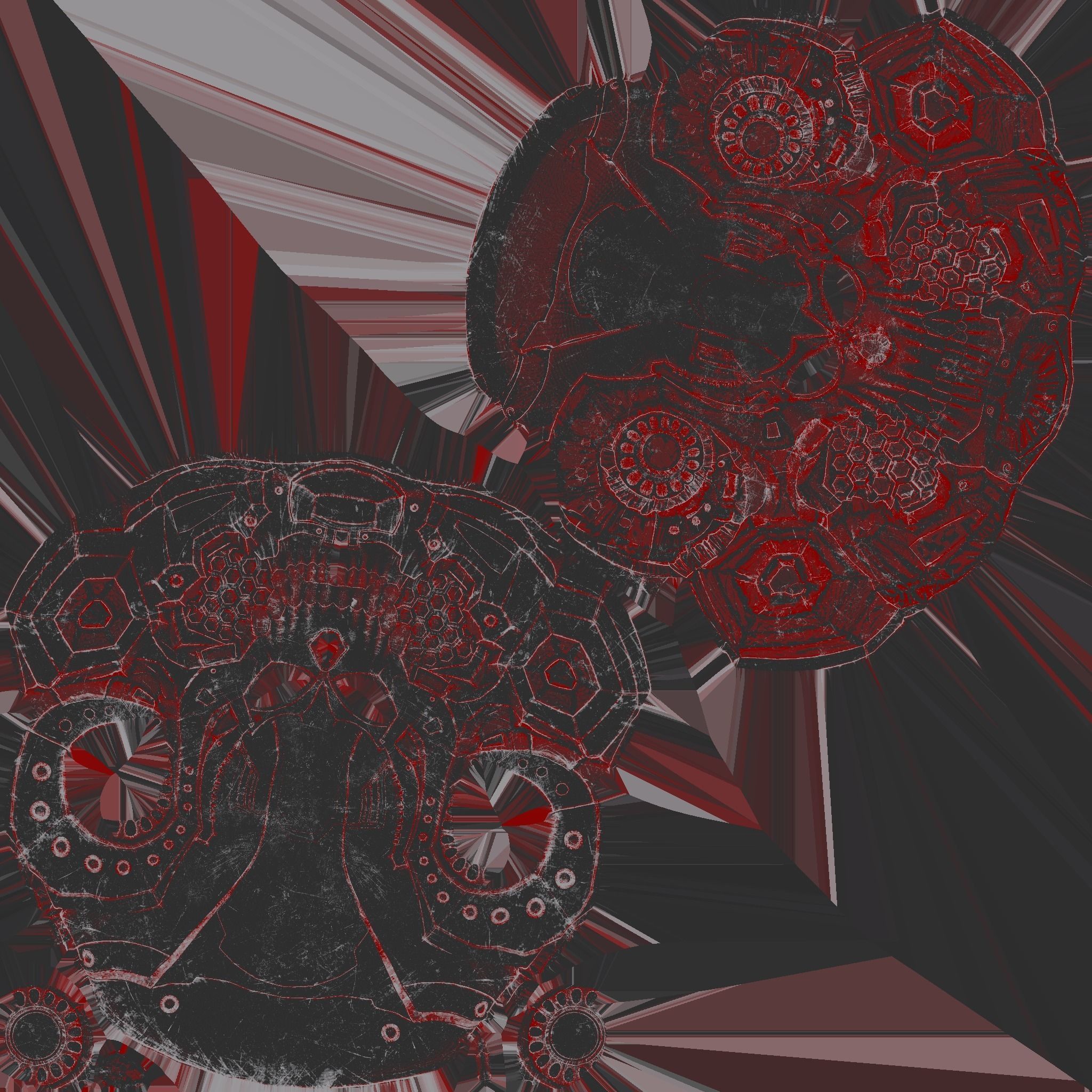 Skull Helmet 3D print model_60