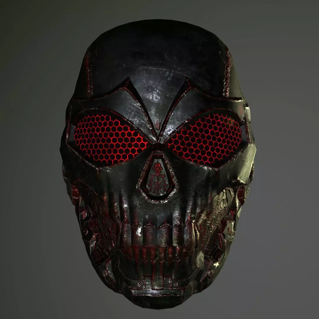 Skull Helmet 3D print model_0