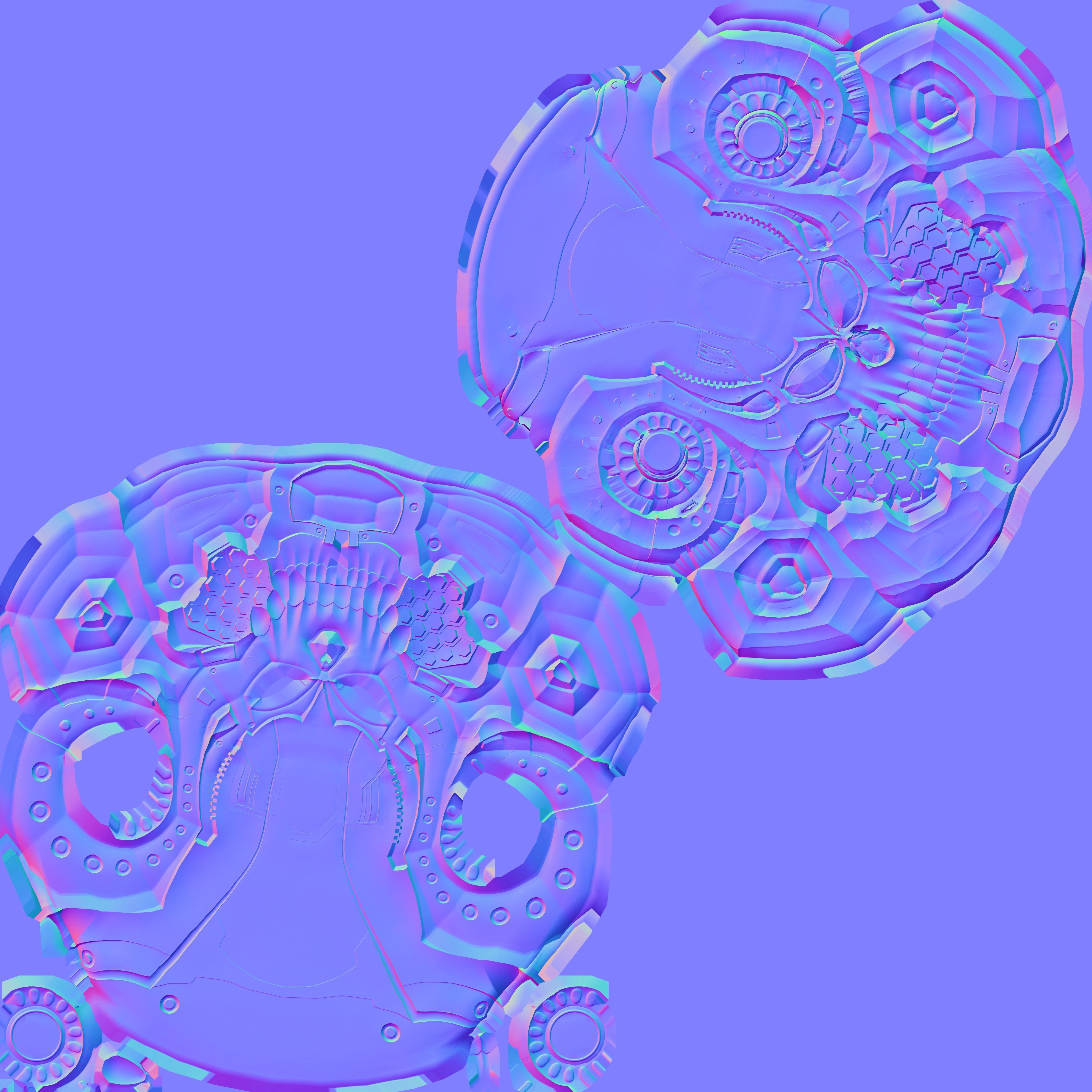 Skull Helmet 3D print model_82