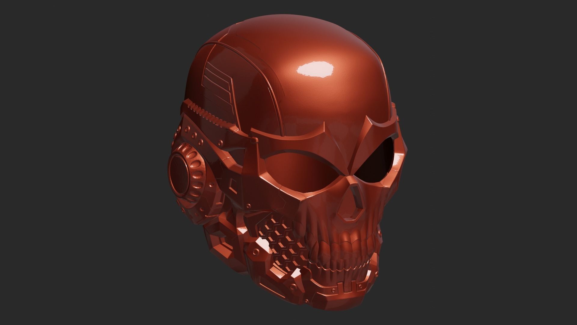 Skull Helmet 3D print model_92
