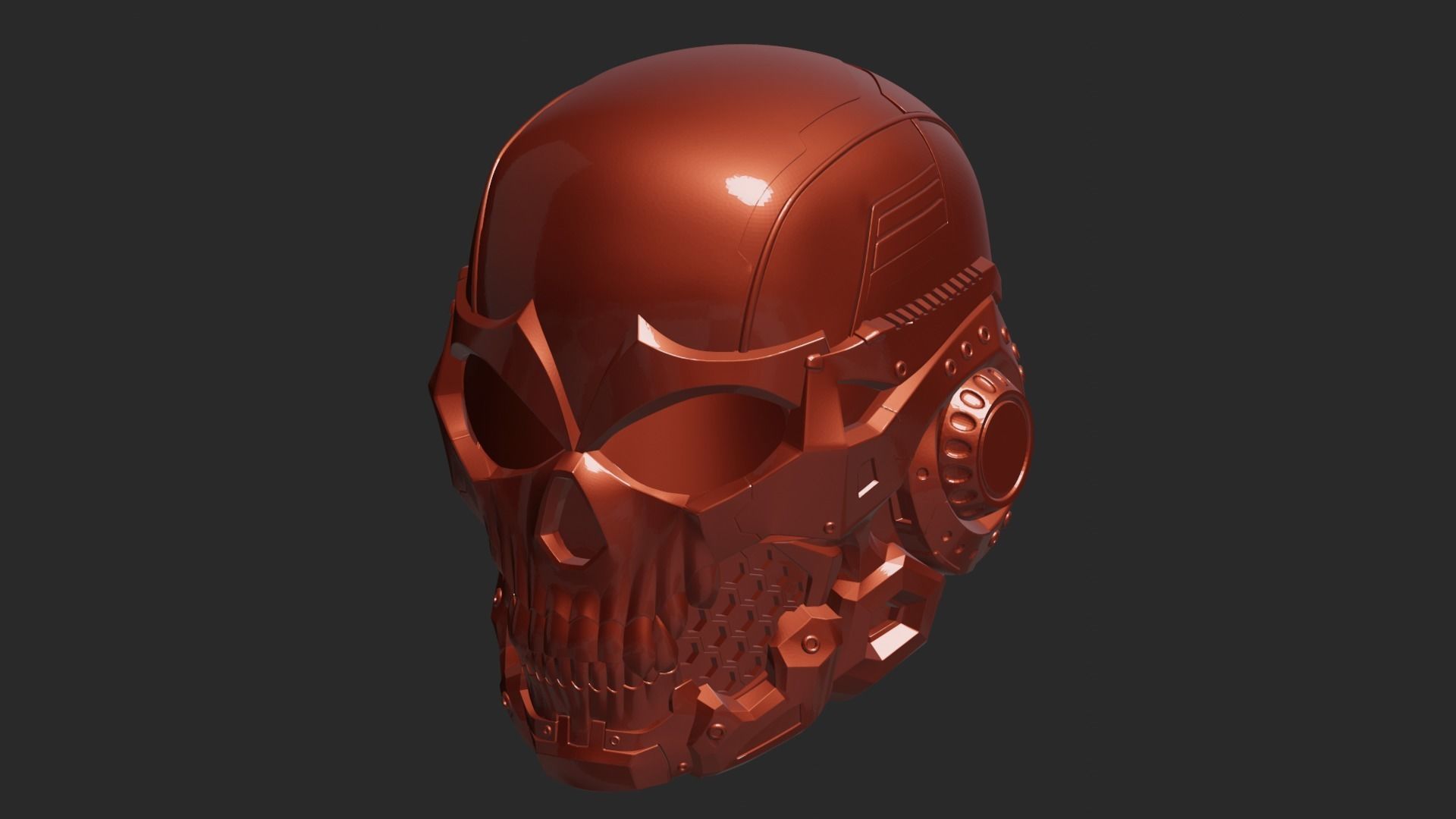 Skull Helmet 3D print model_91