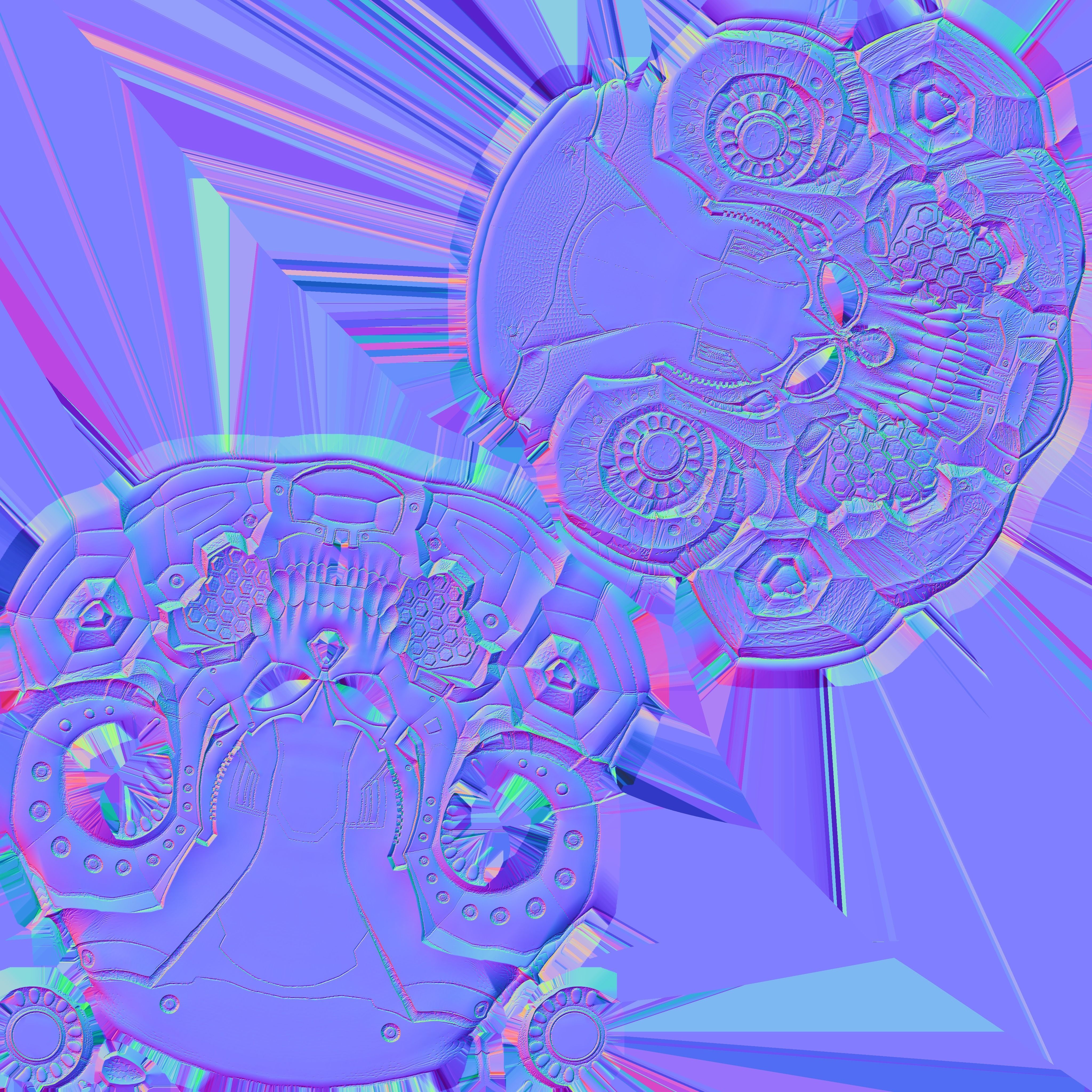 Skull Helmet 3D print model_79