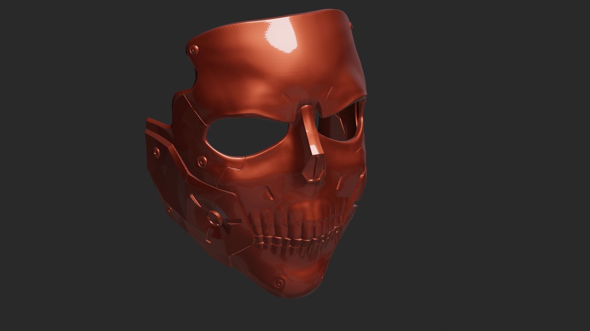 Skull DS Mask 3D print model_2