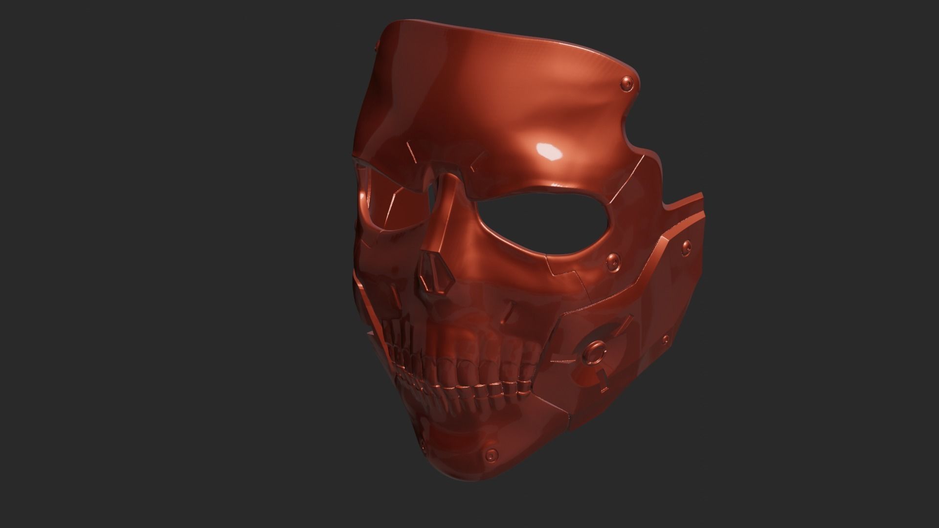 Skull DS Mask 3D print model_1