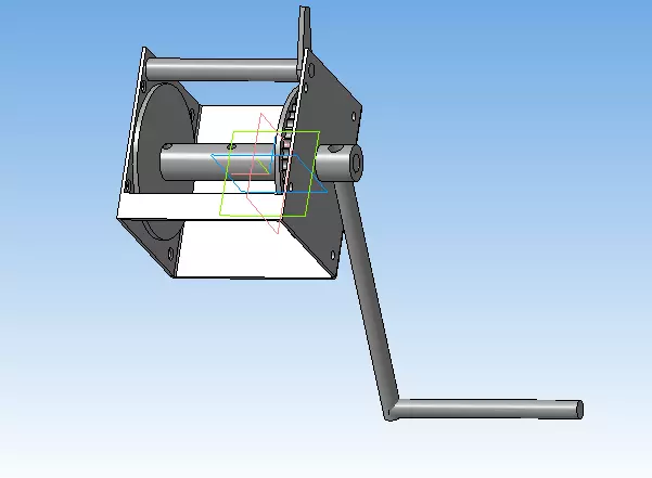 mechanical winch 3D model_0