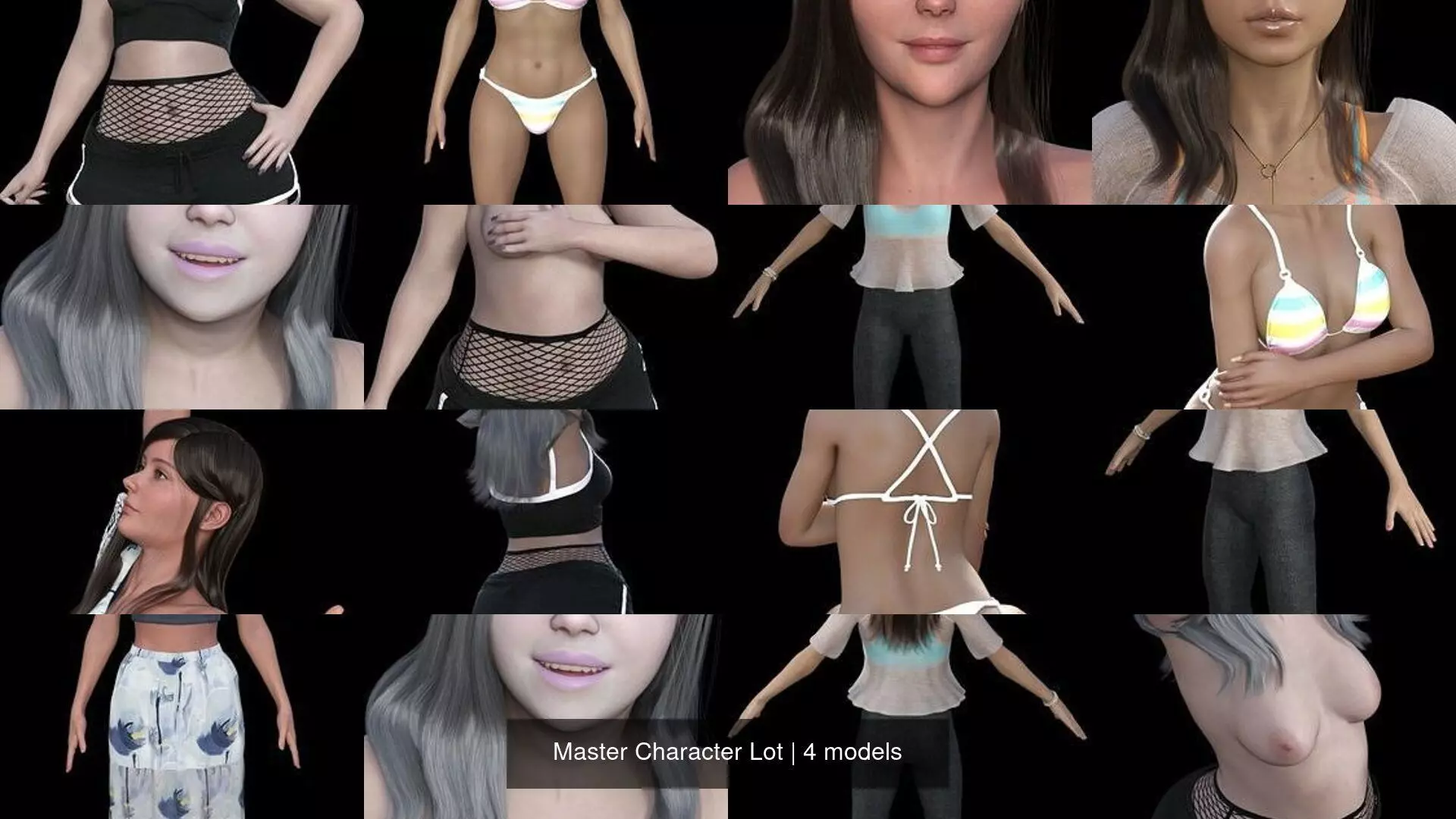 Master Character Lot 3D Model Collection_0
