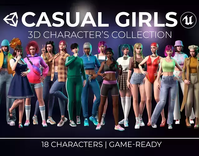 Casual Girls Collection - Ultimate Bundle Game-Ready 