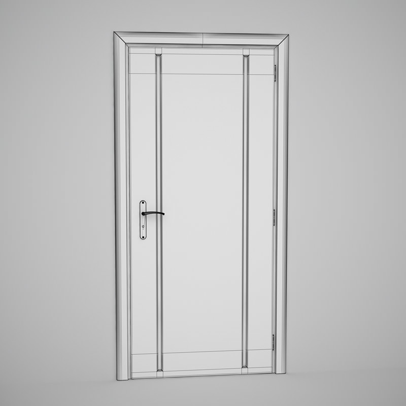CGAxis Door 3D model_1