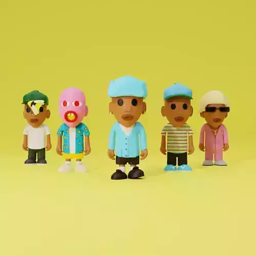 Tyler The Creator Eras 3D Model Collection Low-poly 3D model