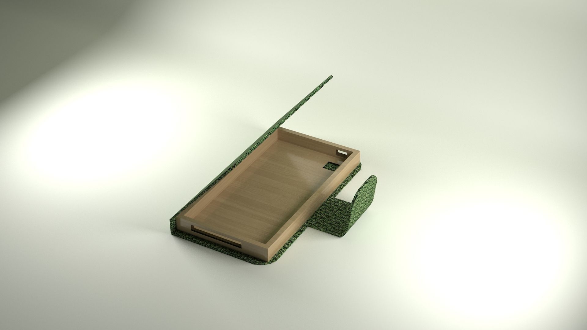 Case Cellphone Wood Free 3D model_1