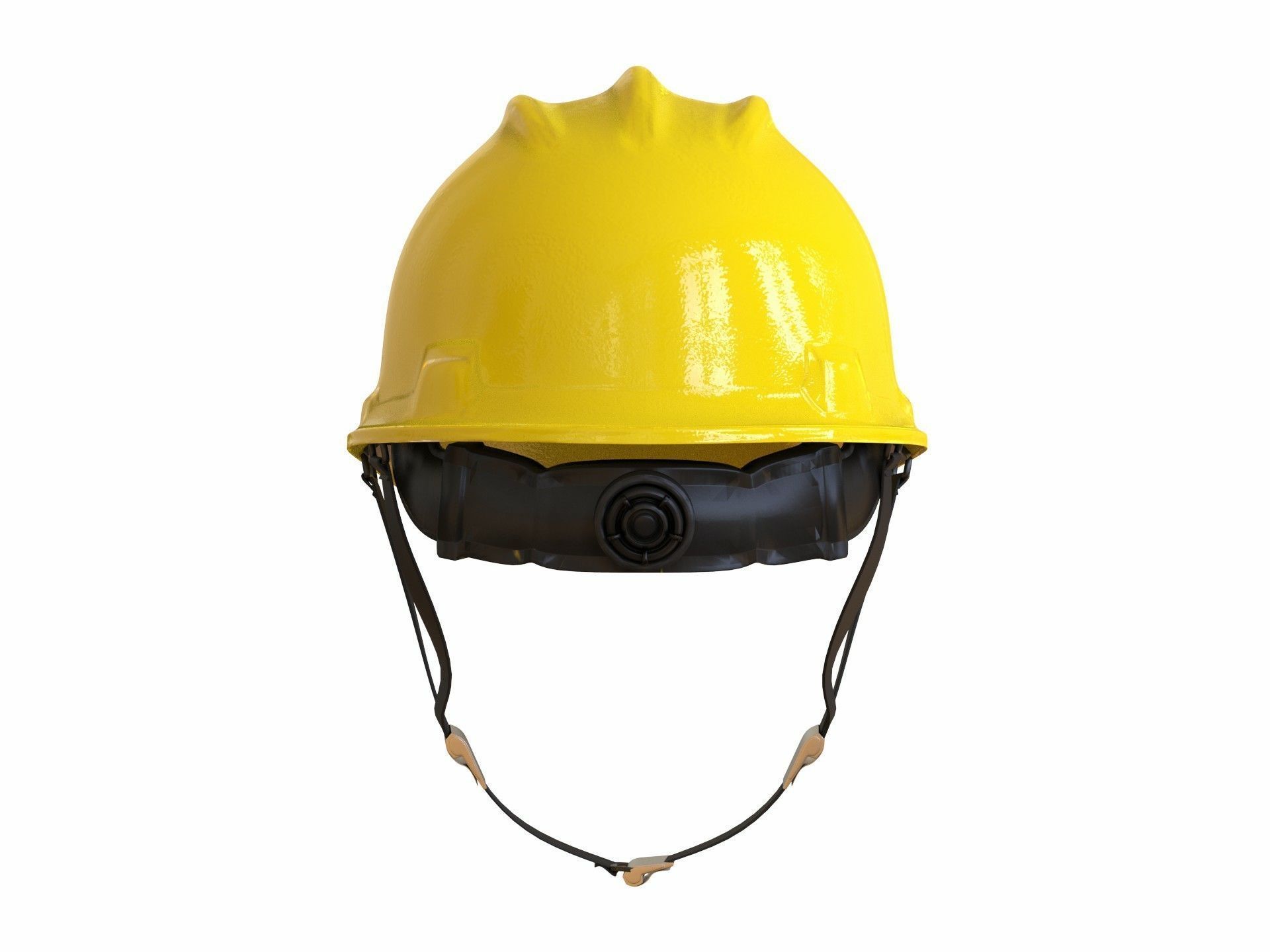 worker Safety helmet with belt Low-poly 3D model_52