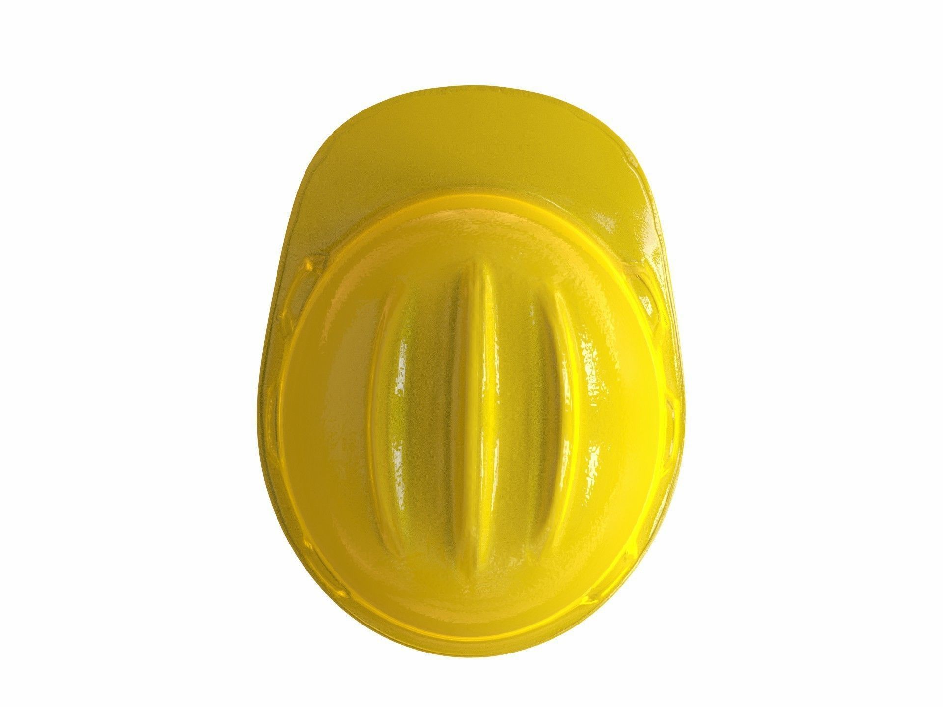 worker Safety helmet with belt Low-poly 3D model_27
