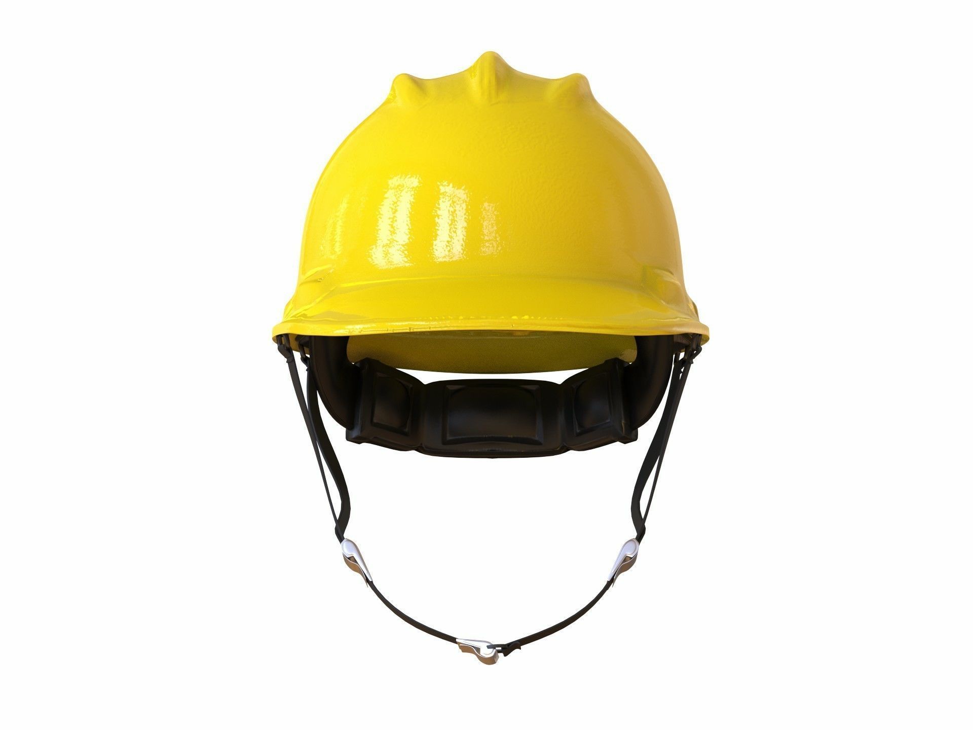 worker Safety helmet with belt Low-poly 3D model_65