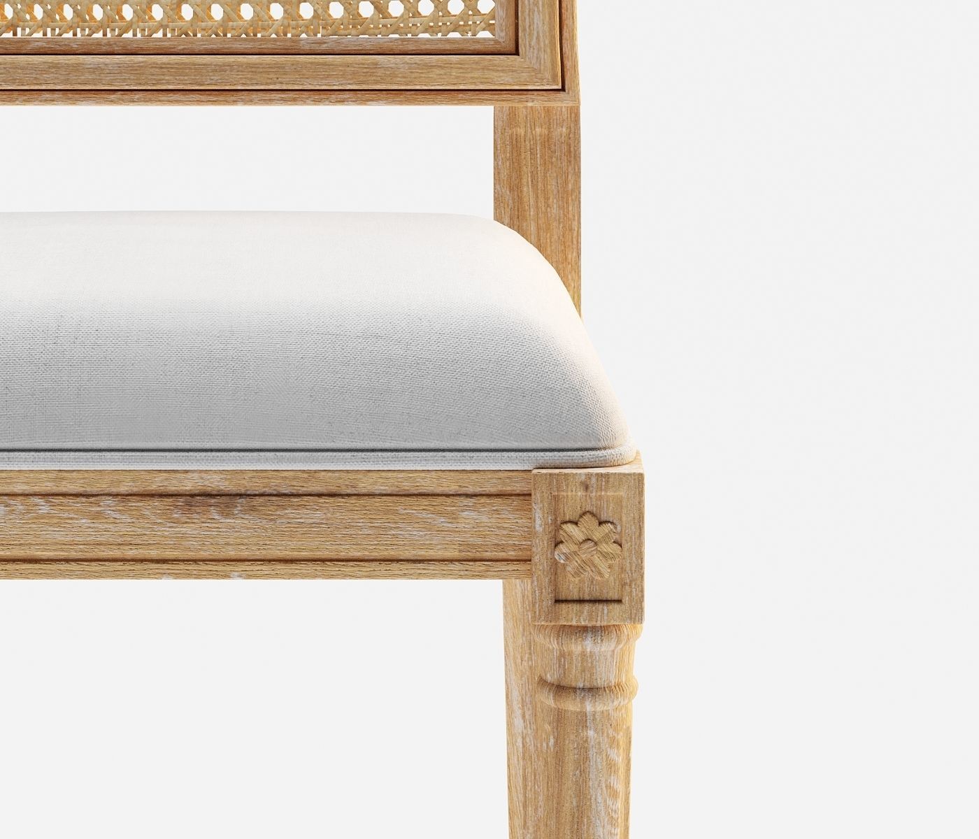 Side chair natural 3D model_4