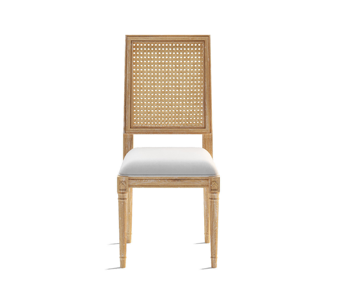 Side chair natural 3D model_1