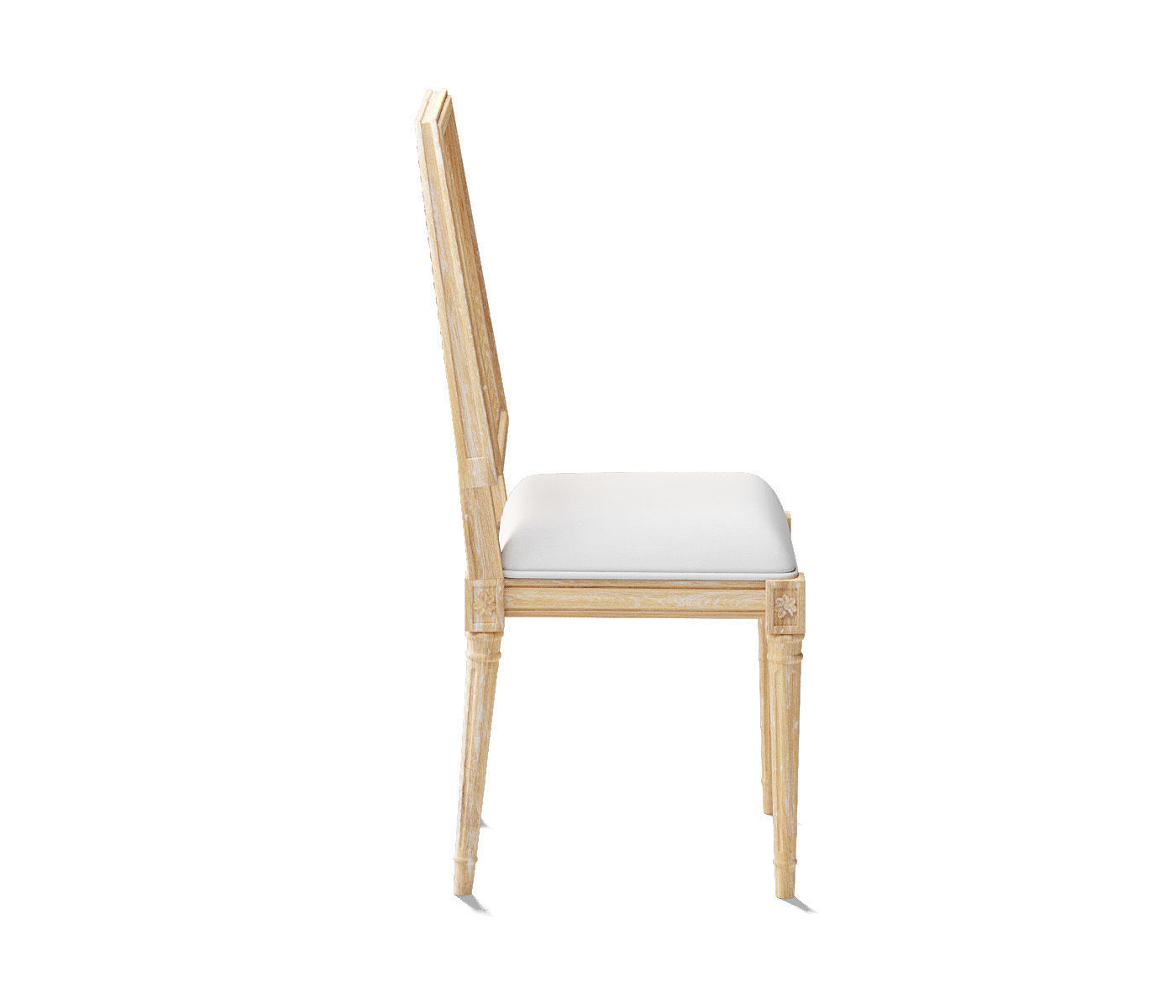 Side chair natural 3D model_2