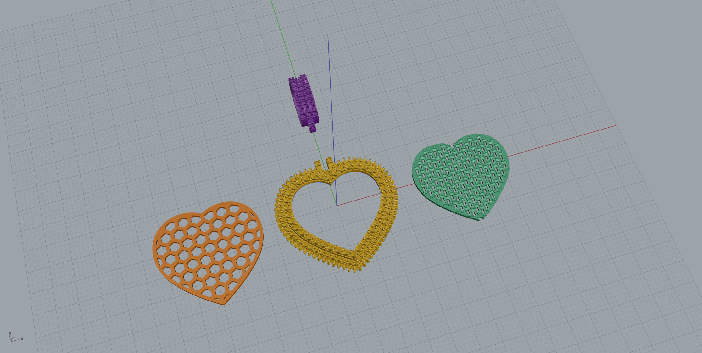 Big Heart with baguetes 3D print model_14