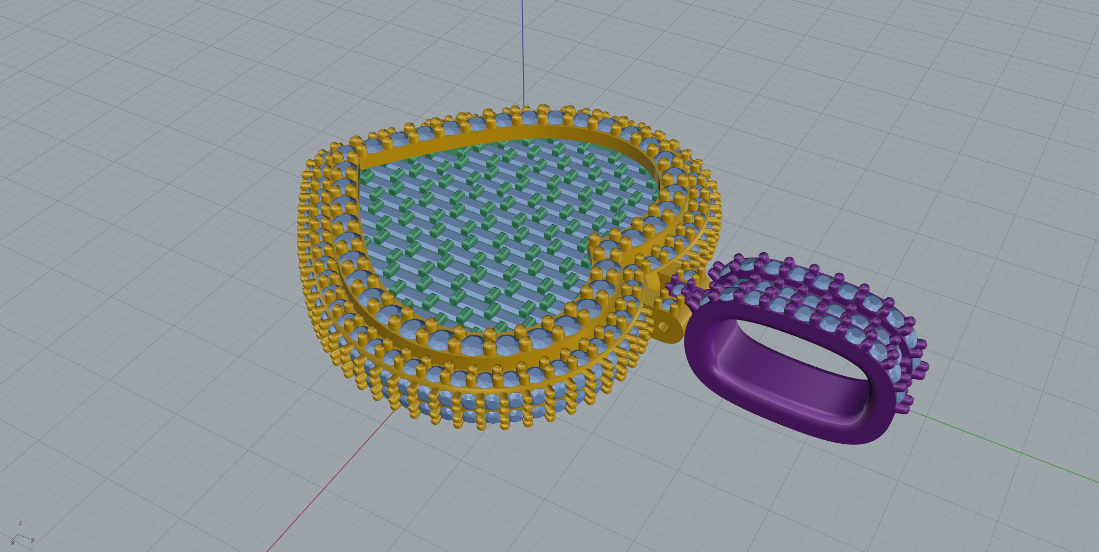 Big Heart with baguetes 3D print model_9