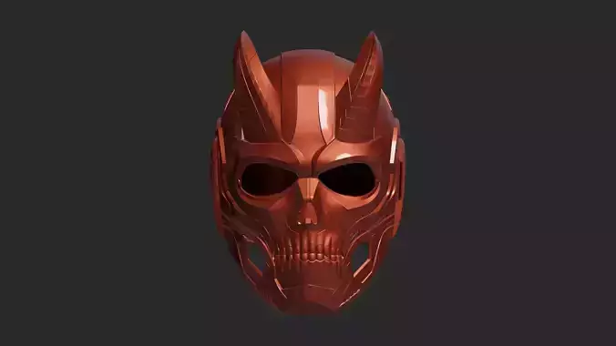 Hi-Tech Skull Helmet 3D print model