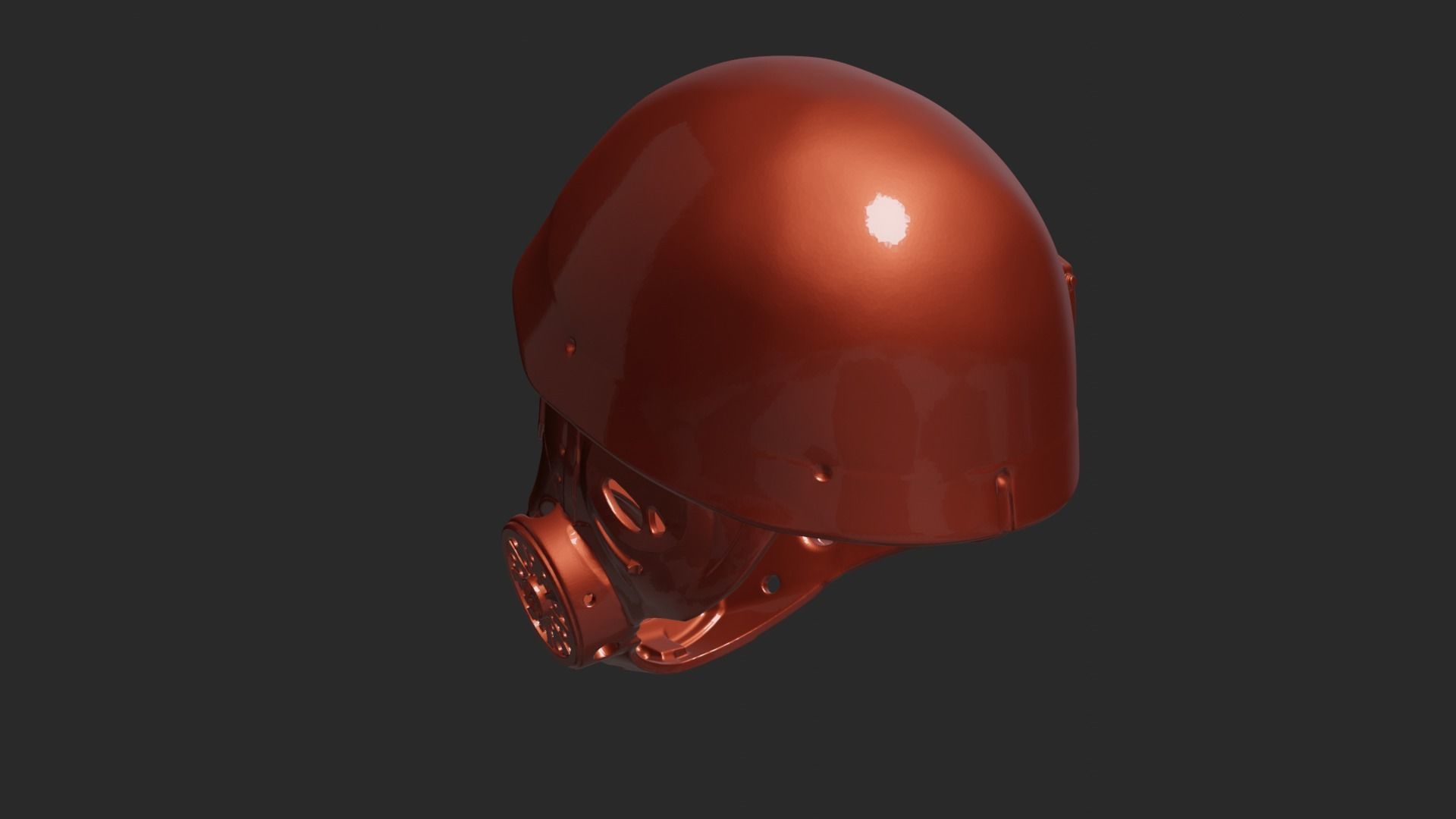 Helmet NCR Fallout Veteran 3D print model_5