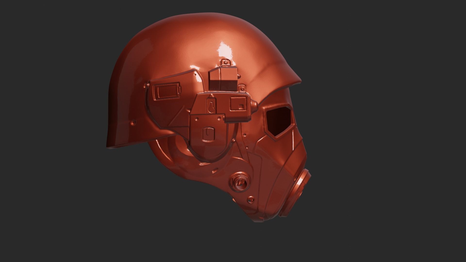 Helmet NCR Fallout Veteran 3D print model_3